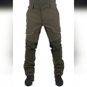 MASSERIA Hunting/ Fishing Outdoor Trousers Green/ Orange Size 48 (34)